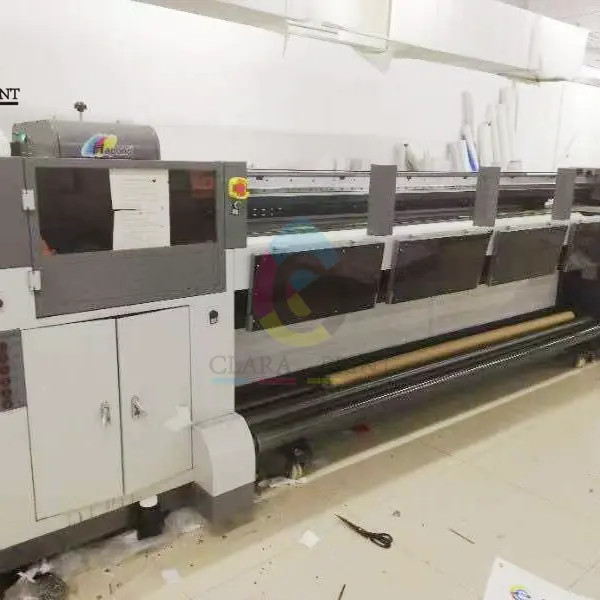 Used Hapond Q-JET3000 UV 3.2m roll to roll printer with Konica 1024 14pl printhead