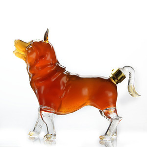 Decantador de Whisky de Borosilicato con Forma de Perro y Logotipo Personalizado, <span class=keywords><strong>Accesorios</strong></span> de <span class=keywords><strong>Vino</strong></span> Modernos de Metal y Plástico <span class=keywords><strong>para</strong></span> Servir Licores Transparentes - Product Image 2