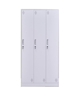 3 puerta galvanizado blanco armario de acero para el personal de la Oficina y los estudiantes de la escuela - Product Image 2