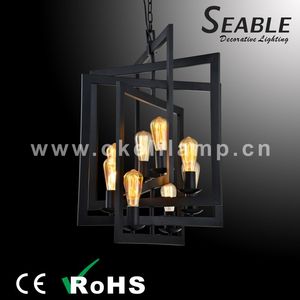 Vintage Industriale Luce Del Pendente della <span class=keywords><strong>Gabbia</strong></span> di Uccello <span class=keywords><strong>Lampadario</strong></span> Decorativo Appeso Luce Del Pendente - Product Image 4