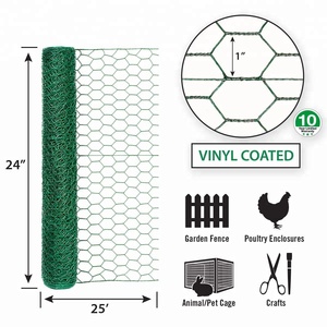 2 Inch <strong>Hexagonal</strong> Galvanized Poultry Netting PVC Coated <strong>Hexagonal</strong> Chicken Wire <strong>Mesh</strong> Fence - Product Image 3