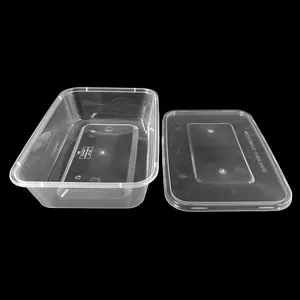500毫升快餐盒一次性餐盒微波炉pp塑料容器外卖送餐盒
