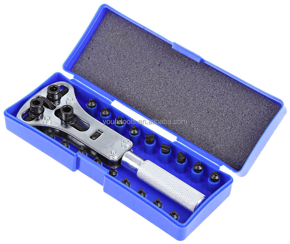 Strumento Per La Rimozione Della Cassa Dell'orologio, Strumento Di Riparazione Regolabile Per Orologi Da Polso, Kit Di Accessori, Chiusura A Pressione E Aprire Le Viti - Foto 7