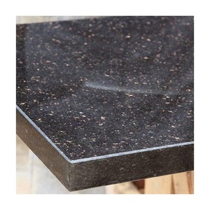 Losas de granito de la India, oro chino, Natural, contra salpicaduras, Galaxia negra, estrella, precio