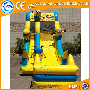 Drôle Minions géant gonflable toboggan, parc aquatique diapositives pour vente - Product Image 3