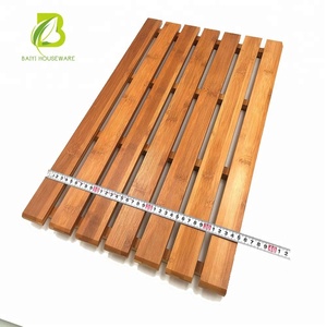 Rectangle Bamboo Bath <strong>Mat</strong> for <strong>Shower</strong> Natural Bamboo <strong>Wood</strong> Bath <strong>Mat</strong> - Bathroom Bathtub Accessories Bathmat - Product Image 4