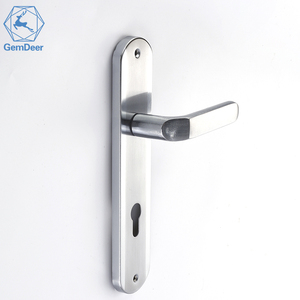 铝制把手1.0MM厚度铁板门锁大号门把手门锁套装 - Product Image 1