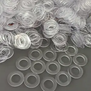 Bianco di plastica isolante rondella in nylon, PET, PVC, PP rondella