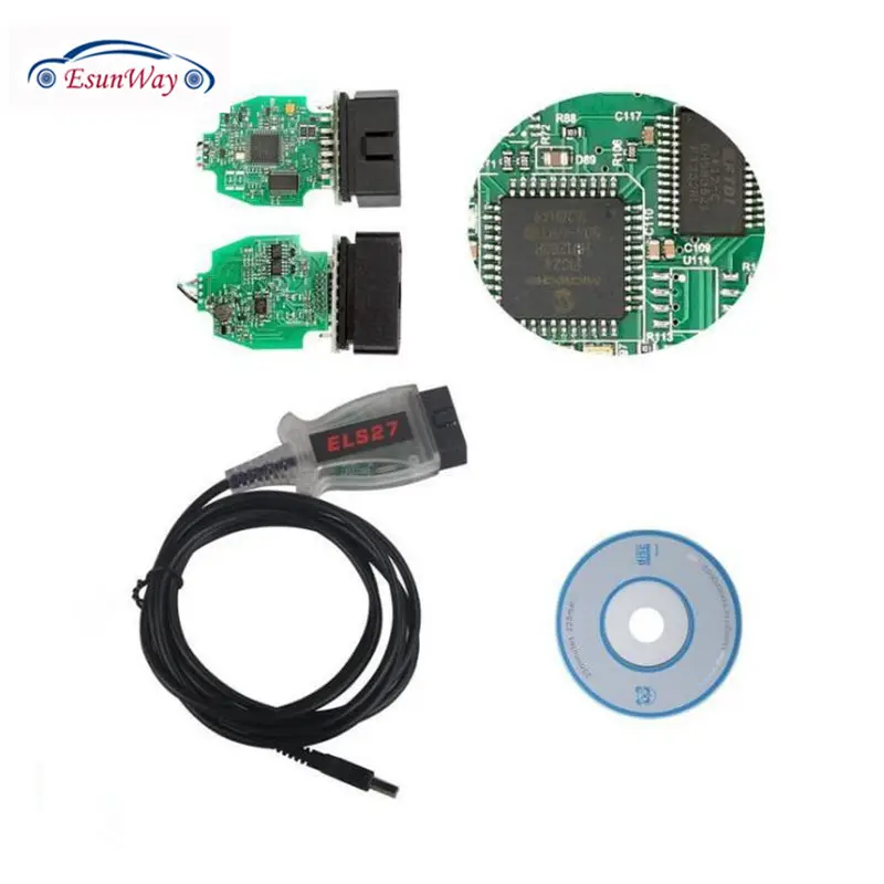 Escáner de lector de código ELS27 FORScan OBD II, Cable de diagnóstico OBD2, compatible con ELM327 J2534