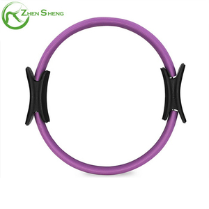 Anneaux de Yoga et <span class=keywords><strong>Pilates</strong></span> Magiques en Fibre de Verre à Double Poignée Zhensheng, Taille 12"/14", Couleur et Logo Personnalisables, Modèle YPPR - Product Image 2