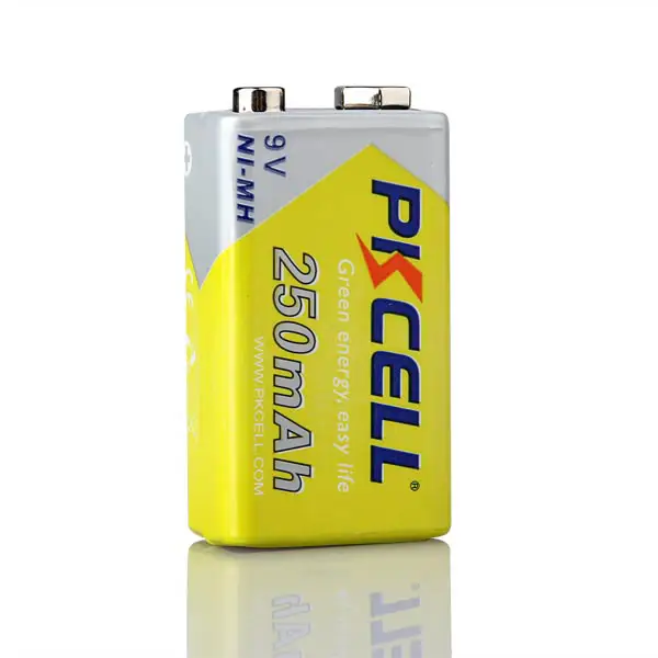 NIMH 250mAh 9v перезаряжаемая батарея Ni-MH 9v 250mAh Возобновляемая энергия 9v Никель-металлогидрид
