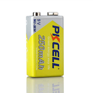 NIMH 250mAh 9v batteria ricaricabile ni-mh 9v 250mAh energia rinnovabile 9v nichel metallo idruro - Product Image 1