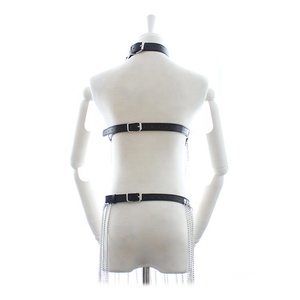 Cadena de <span class=keywords><strong>Bondage</strong></span> de cuero, collar de falda de borla, joyería de Festival, lencería de cintura de vientre - Product Image 6