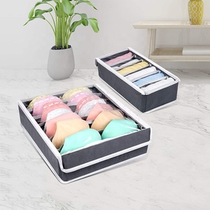 <span class=keywords><strong>Caja</strong></span> de almacenamiento dividida <span class=keywords><strong>plegable</strong></span> para calcetines <span class=keywords><strong>con</strong></span> tapas, organizador de armario para calcetines, organizador de bolsas de ropa, cajas de cajones para almacenamiento conveniente - Product Image 6