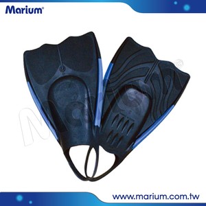 Short Blade Durable Natural Rubber Fins Water Sport Swimming Fins - Product Image 5