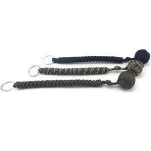 Poing de singe paracorde d'auto-défense de survie de Camping fait à la main avec grande boule d'acier - Product Image 4