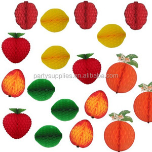 Decoracion fruta diseño <span class=keywords><strong>bolas</strong></span> de <span class=keywords><strong>nido</strong></span> de <span class=keywords><strong>abeja</strong></span> de papel para la fiesta - Product Image 1
