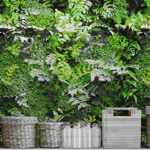 植物デザインビニール壁紙3 D壁紙