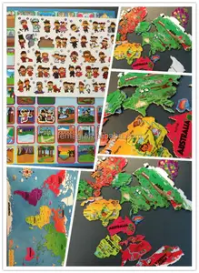 Мультяшная карта мира головоломка креативные магнитные Обучающие игрушки 2022 абсолютно новые для детей цветная карта Гонконга США деревянная пластиковая карта