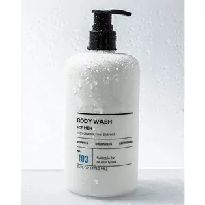 Wholesale Natural Organic Refreshing White Mens Body Wash Shower Gel