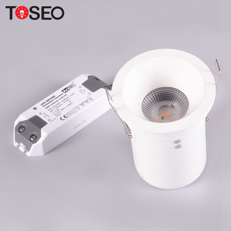 240V Recessed Fire Rated Downlights Cylinder 95mm Gu10 35 Watt