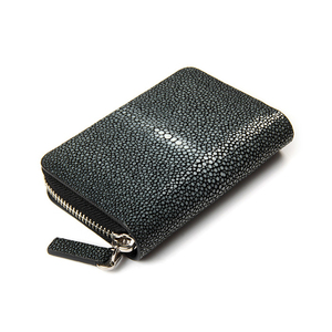 Cartera de Cuero Genuino Personalizada para Hombre, de Gran Capacidad, con Espacio para Llaves, Cartera de Moda para Mujer con Diseño de Piel de Mantarraya para Uso Diario - Product Image 5