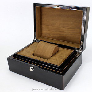 MOQ es de 5 piezas personalizado de lujo reloj de madera caja de embalaje del logotipo del OEM aceptado diseño propio caja de reloj - Product Image 4