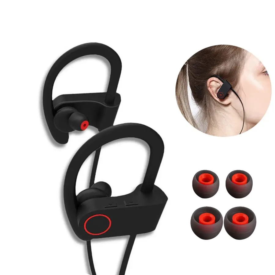 U8 móc tai không dây headphone earbuds đối với iphone tai nghe tai nghe bluetooth không dây