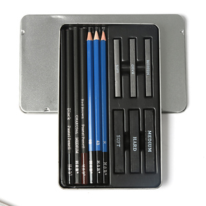 Legno Nero Rosso marrone artista disegno di colore pastello matite set - Product Image 4