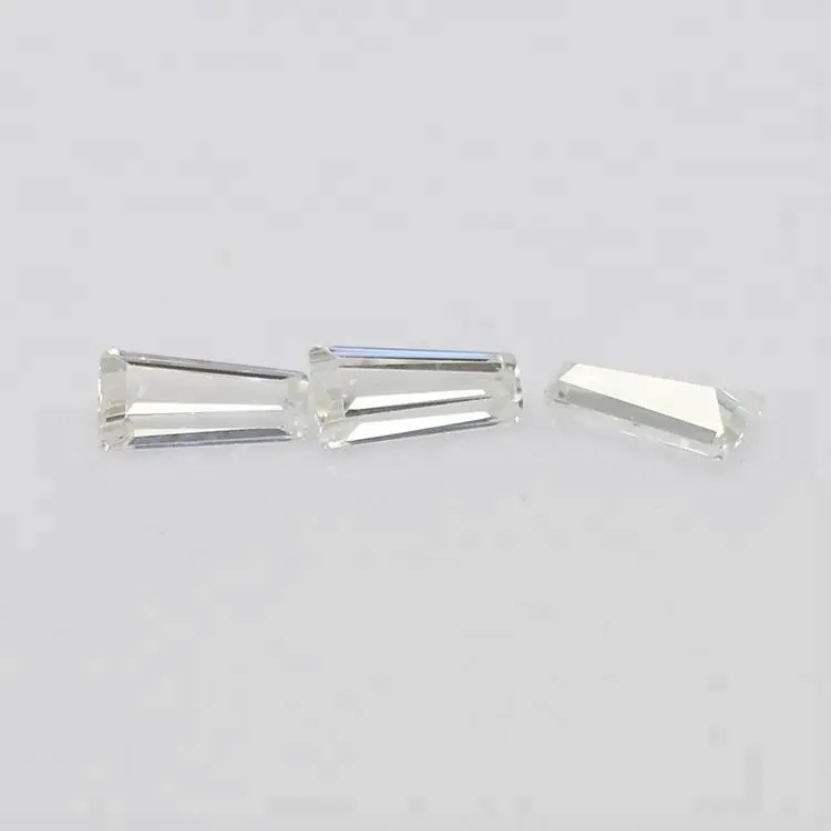 Small Size Loose CZ Gemstone 3*2*1mm Trapezoid Cut White Cubic Zirconia