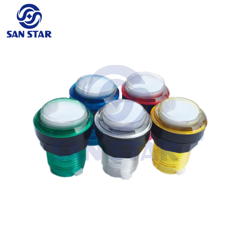 Светодиодная кнопка для аркадных игр с подсветкой, светодиодные кнопки для аркадных игр