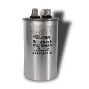 Capacitor de corrida de motor de frete rápido cbb65 450vac 25uf