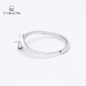 Phụ Nữ Cưới Nhẫn Đồ Trang Sức Ngọc Trai Nước Ngọt 925 Sterling Silver Bạc Vòng Điều Chỉnh - Product Image 4