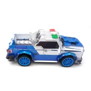 Hot sale Promotion cheap gift assemble educational toy motorized mini cars pp plastic 3d jigsaw puzzle for children