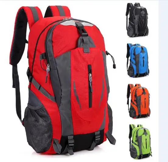 Woqi deporte impermeable mochila hombro bolso de estilo correa de nylon 40L ordenador mochila de senderismo con cubierta de la lluvia