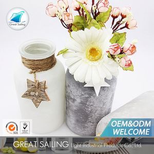 Altos Jarrones De <span class=keywords><strong>Cristal</strong></span> De La Flor Con la Cuerda de Calidad fina Decoración - Product Image 1