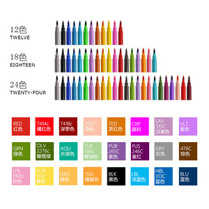 Colorful Brush Tip Washable <strong>Marker</strong> <strong>Pen</strong> - Product Image 6