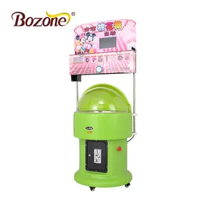 EC-02 1300W Automatic Marshmallow Machine Green Fairy Flower coin-operated cotton candy gas machine /Candy Floss Maker