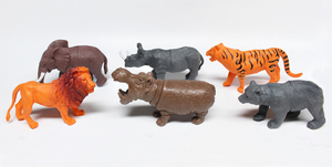 Juguete de plástico vívido para niños, modelo de animal de jungla de bosque salvaje - Product Image 3