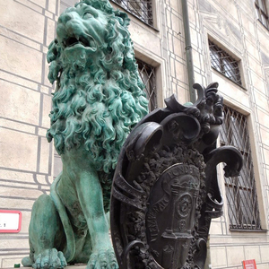 Statua di rame del <span class=keywords><strong>leone</strong></span> del bronzo del giardino della decorazione esterna - Product Image 4