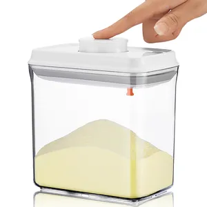סופר מנעול פלסטיק מזון אחסון מכולות עם PP אטום מכסה/פלסטיק ואקום מזון אחסון מיכל אבקת חלב יותר