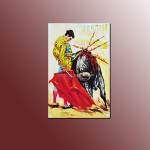 Recién llegado, la pintura al óleo taurina española hecha a mano más Popular sobre lienzo, retrato taurino, pintura <span class=keywords><strong>de</strong></span> pared - Product Image 3