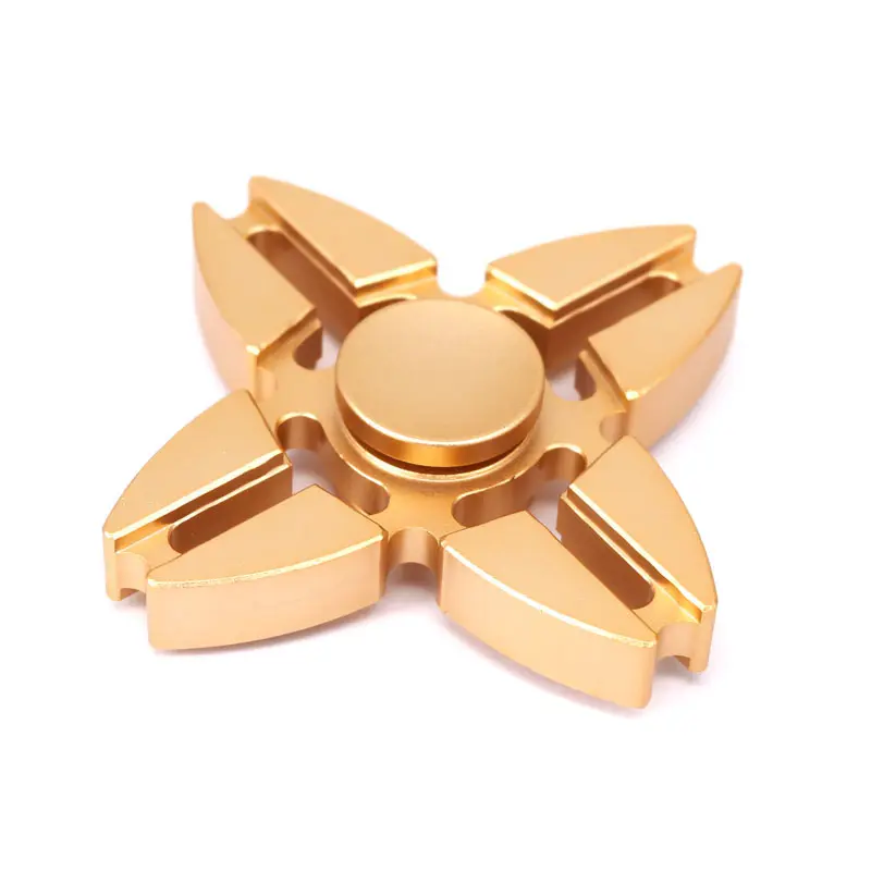 Yellow ABS Main Material Fidget Spinner Classic EDC Spinner Tri Bar Fidget Toy