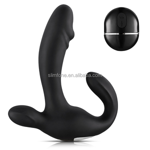 Masseur de <span class=keywords><strong>prostate</strong></span> électrique vibrant en silicone pour hommes, stimulation du point G - Product Image 2
