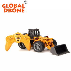 Huina juguetes 1520 excavadora de control remoto 1:18 2.4g arrasar ingeniería excavadora eléctrica RC coche de carga - Product Image 3
