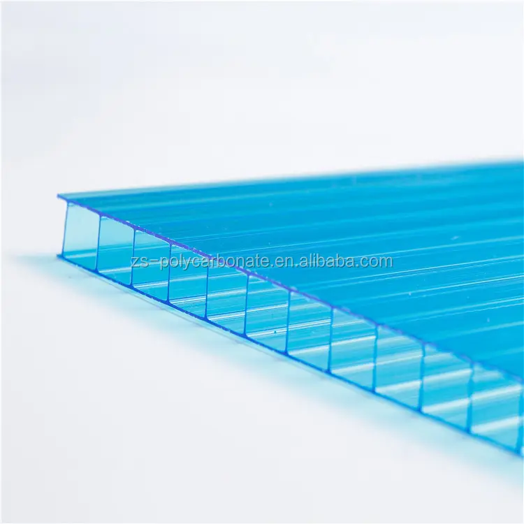 Ultraviolet proof 6mm Skylight and Roofing Policarbonato Alveolar Polycarbonate Sheet Polycarbonate Hollow Sheet