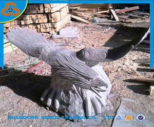 Sculpture d'<span class=keywords><strong>aigle</strong></span> en <span class=keywords><strong>pierre</strong></span> de granit pour décoration extérieure - Product Image 4