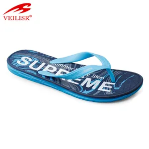 Chanclas de playa para hombre, calzado con correa de PVC, popular, verano, venta al por mayor