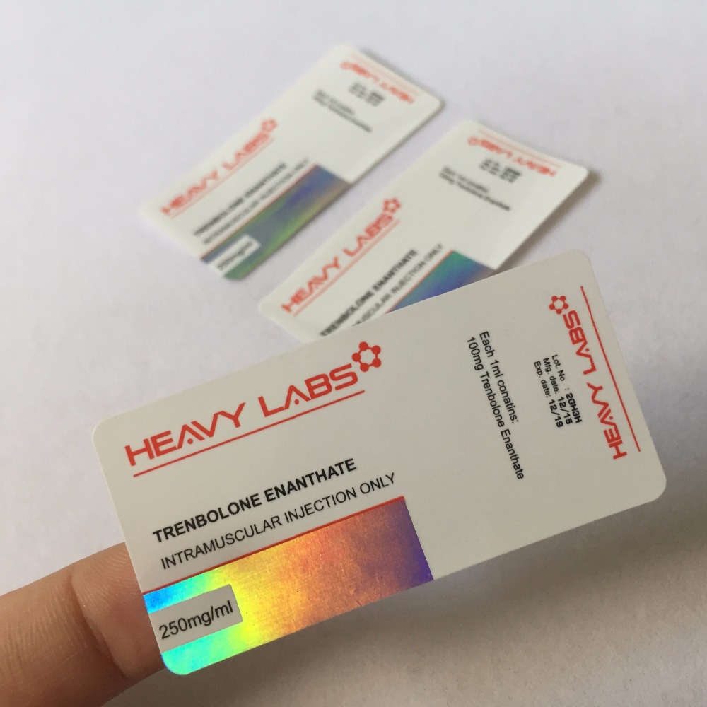 Пользовательские печати 10 мл голограмма флаконе label maker тестостерон 10 мл флаконах