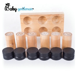 Compito di smistamento Montessori di legno profumo che sente l'odore scatole per chidren Z12064F - Product Image 1